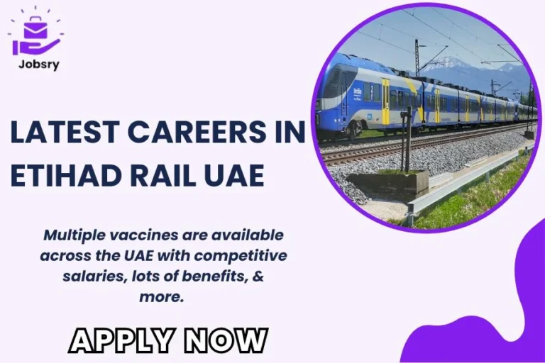 Discover latest Etihad Rail Careers at Jobsry