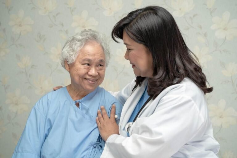 A neurosurgeon and her patient